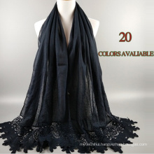 New design multicolor long style women lace drilling muslim scarf glitter hijab scarf